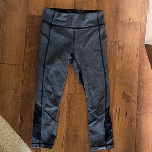 Lululemon leggings. Super cute just too small for me. Size 6. Black/grey.